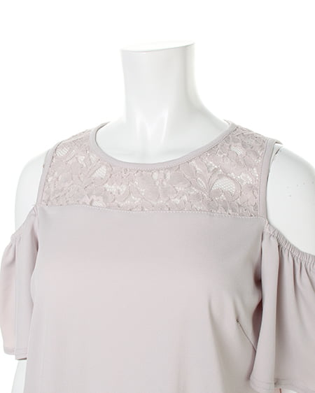 INGNI（イング） エスパンディーヨークシアー肩あきワンピース ｸﾞﾚｰｼﾞｭ