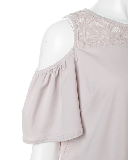 INGNI（イング） エスパンディーヨークシアー肩あきワンピース ｸﾞﾚｰｼﾞｭ