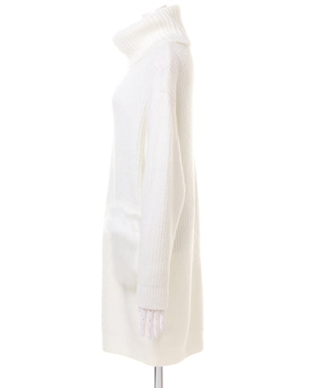 INGNI（イング） 片畦ファーポケット付／ワンピース ｵﾌﾎﾜｲﾄ