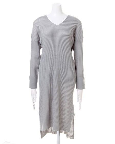 INGNI（イング） リブニット／ワンピース ｸﾞﾚｰ