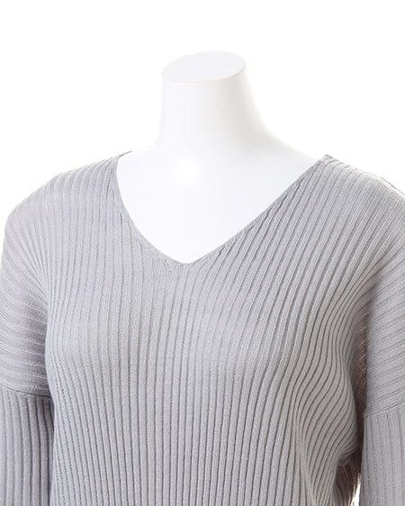 INGNI（イング） リブニット／ワンピース ｸﾞﾚｰ