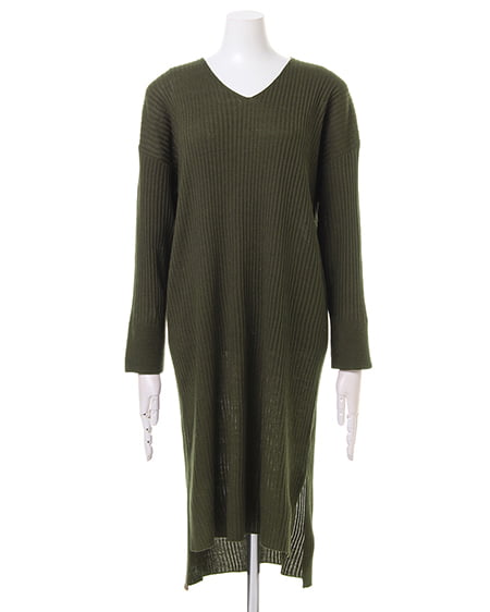 INGNI（イング） リブニット／ワンピース ｶｰｷ