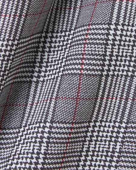 INGNI（イング） グレンチェックレースUPイレヘム／ワンピース ｸﾞﾚｰ/ｱｶ