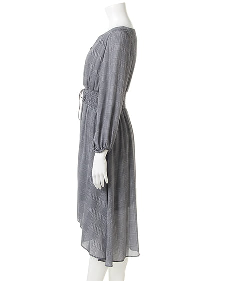 INGNI（イング） グレンチェックレースUPイレヘム／ワンピース ｸﾞﾚﾝﾁｪｯｸ