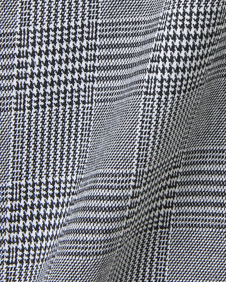 INGNI（イング） 襟付グレンチェックフレア／ワンピース ｸﾞﾚｰ/ｵﾌﾎﾜｲﾄ