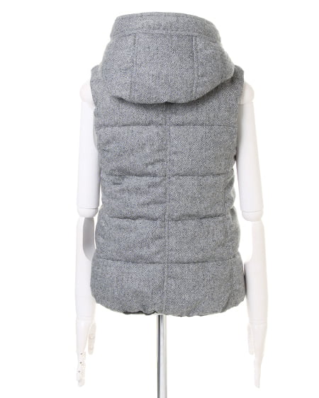 INGNI(イング) リバーシブル中綿ベスト クロ/クロ