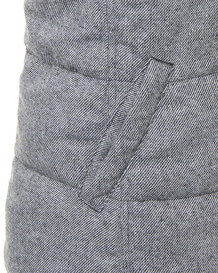 INGNI(イング) リバーシブル中綿ベスト クロ/クロ