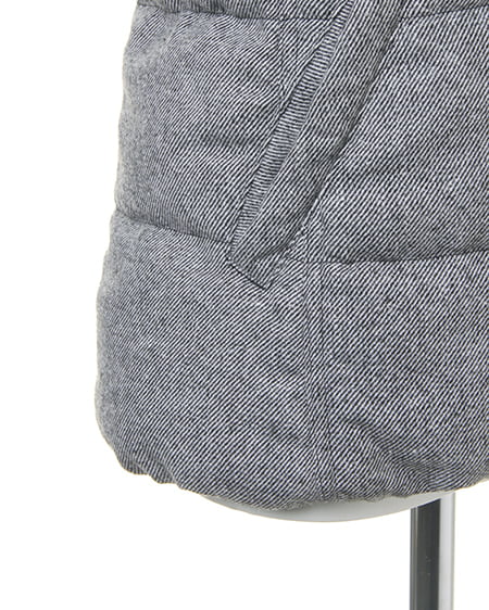 INGNI(イング) リバーシブル中綿ベスト クロ/クロ