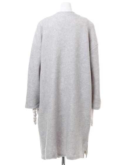 INGNI（イング） ポケットファーロングカーデ ｸﾞﾚｰ