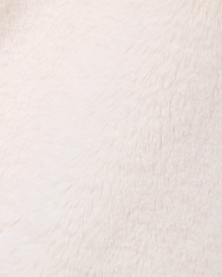 INGNI(イング) ノーカラーファーショート丈ジャケット アイボリー