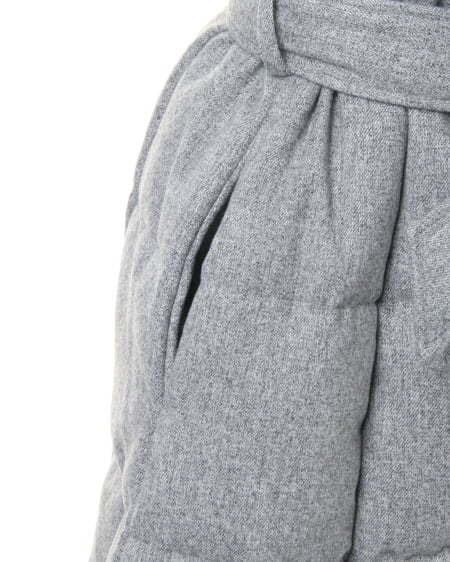 INGNI（イング） ショール襟中綿コート ｸﾞﾚｰ/ﾓｸ