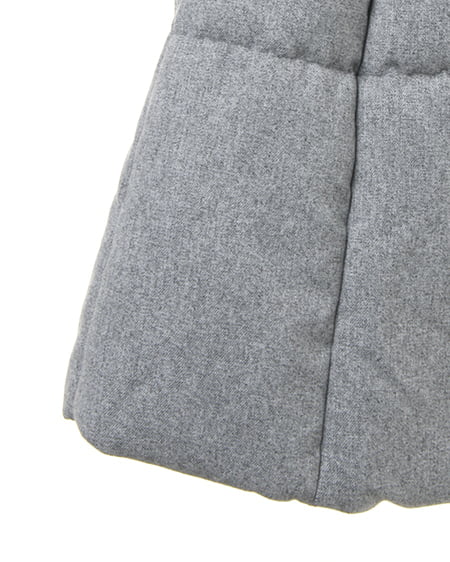 INGNI（イング） ショール襟中綿コート ｸﾞﾚｰ/ﾓｸ