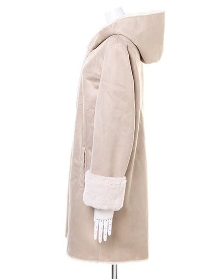 INGNI（イング） フェイクムートンフードコート ﾍﾞｰｼﾞｭ