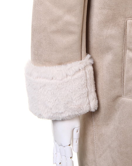 INGNI（イング） フェイクムートンフードコート ﾍﾞｰｼﾞｭ