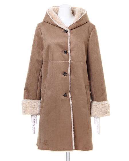 INGNI（イング） フェイクムートンフードコート ｷｬﾒﾙ