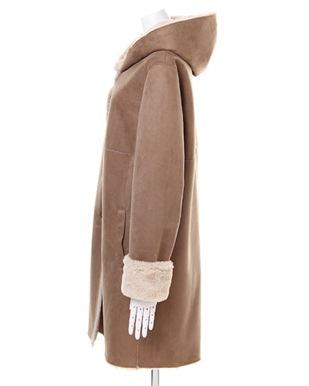 INGNI（イング） フェイクムートンフードコート ｷｬﾒﾙ