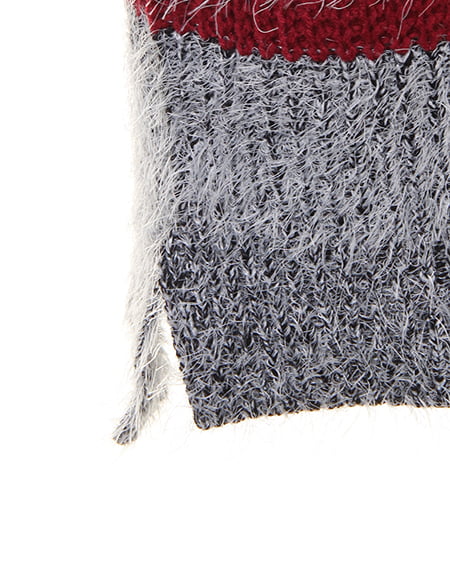 INGNI（イング） フェザー3Cボーダーニット／チュニック ｵﾌﾎﾜｲﾄ/ﾎﾞﾙﾄﾞｰ