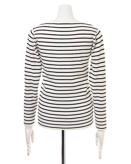 INGNI（イング） リブフロントクロス／ニット ﾎﾞｰﾀﾞｰ