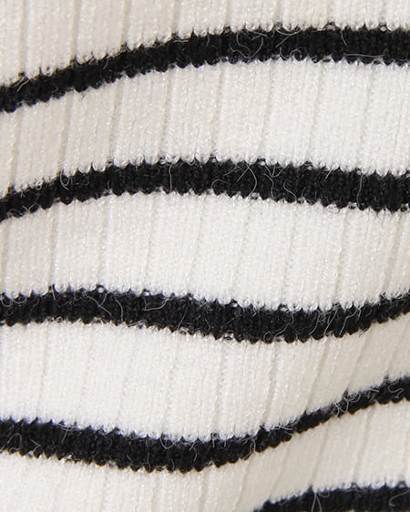 INGNI（イング） リブフロントクロス／ニット ﾎﾞｰﾀﾞｰ