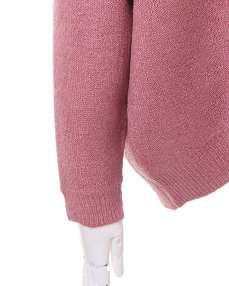 INGNI(イング) Vネックチュニック/ニット モーブピンク