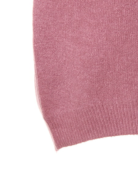 INGNI(イング) Vネックチュニック/ニット モーブピンク