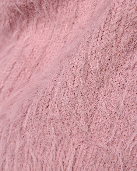 INGNI（イング） フェザーヤーンリブ2WAY Vネックニット ﾋﾟﾝｸ