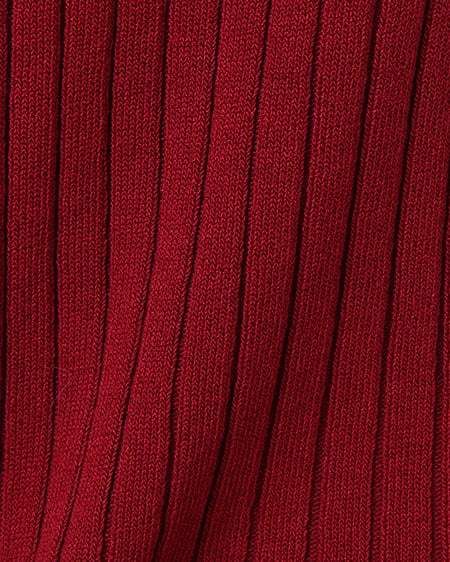 INGNI（イング） 袖フリルリブニット ﾎﾞﾙﾄﾞｰ