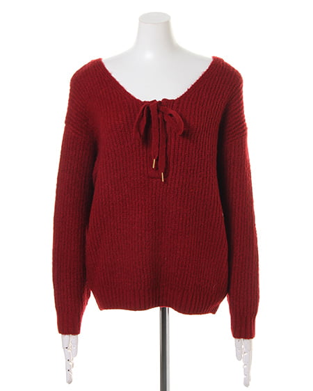 INGNI（イング） レースUP／ニット ﾎﾞﾙﾄﾞｰ