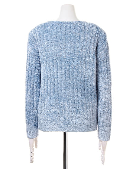 INGNI（イング） フラワーモールVネックニット ｻｯｸｽ