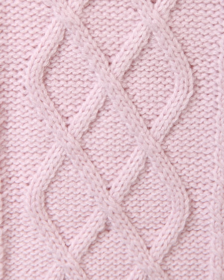 INGNI（イング） 袖ファーケーブル／ニット ﾗﾍﾞﾝﾀﾞｰ/ﾋﾟﾝｸ