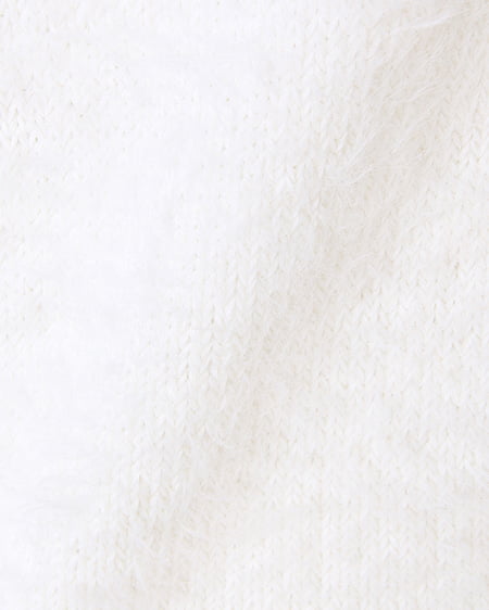 INGNI（イング） ヨークレースハイネックフェザーヤーンニット ｵﾌﾎﾜｲﾄ