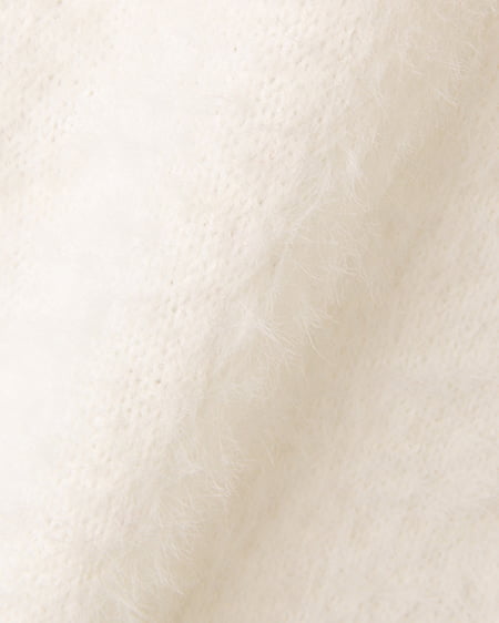 INGNI（イング） フェザーヤーン肩シアーレース／ニット ｵﾌﾎﾜｲﾄ