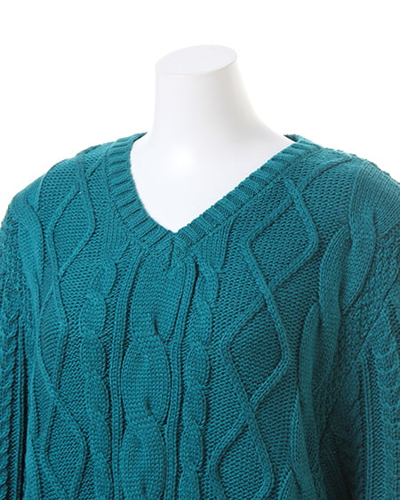 INGNI(イング) 異素材バイカラー/チュニック ターコイズ/クロ