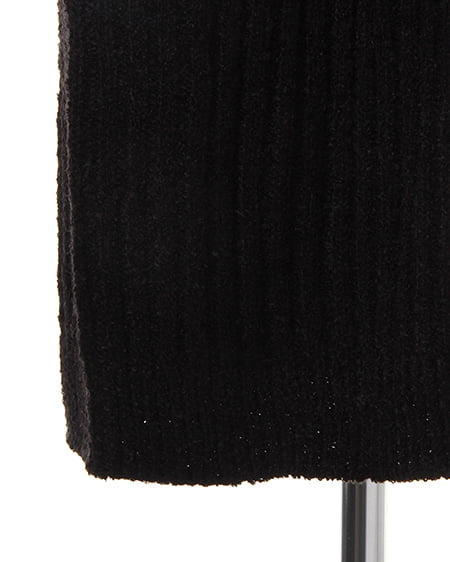 INGNI(イング) 異素材バイカラー/チュニック ターコイズ/クロ