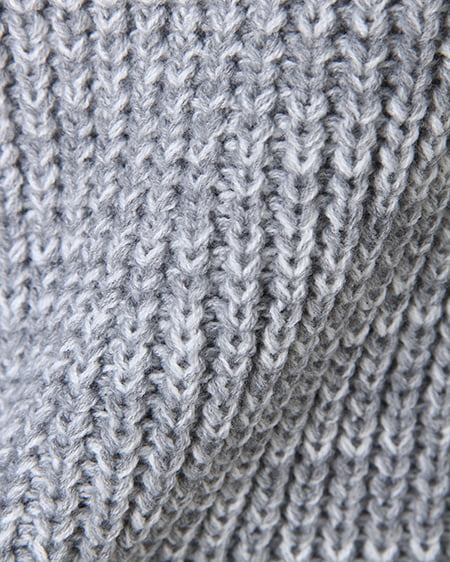 INGNI(イング) 畦オフタートル/チュニック グレー/モク