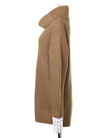 INGNI(イング) 畦オフタートル/チュニック キャメル