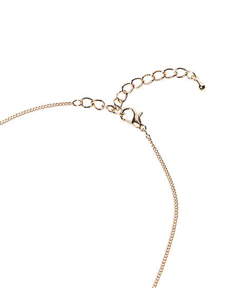 INGNI（イング） マーブル三角リングロングネックレス ｵﾌﾎﾜｲﾄ