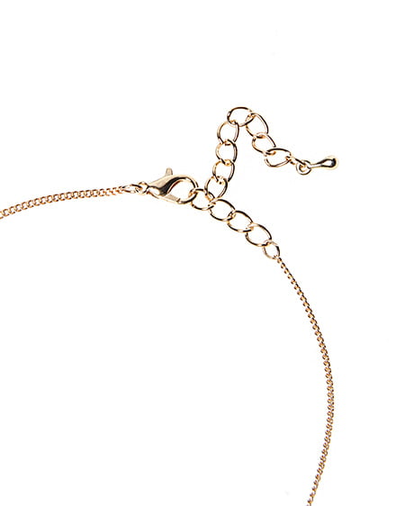 INGNI（イング） ラメスティックサークルロングネックレス ｸﾞﾘｰﾝ