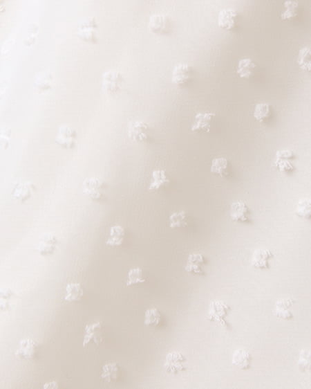 INGNI（イング） ドビードットハイネックブラウス ｵﾌﾎﾜｲﾄ