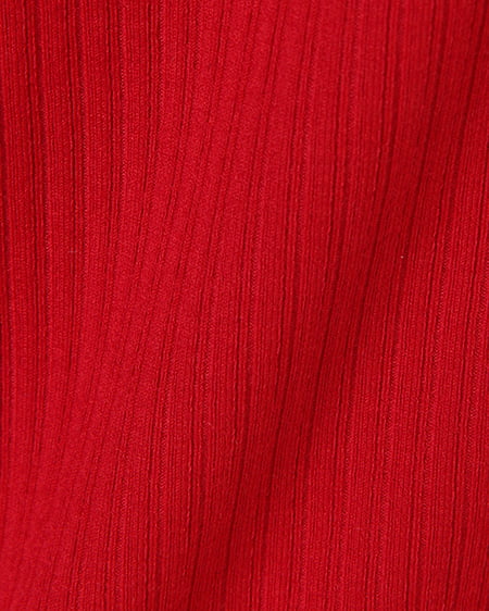 INGNI（イング） 装飾付き襟レース／リブTOPS ｱｶ