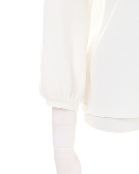 INGNI（イング） サカリバヨークレースハイネック／8分袖トップス ｵﾌﾎﾜｲﾄ