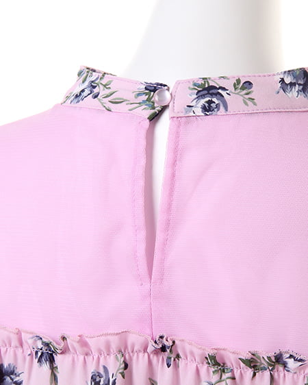 INGNI（イング） ヨークシアー花柄ハイネックトップス ﾗﾍﾞﾝﾀﾞｰ