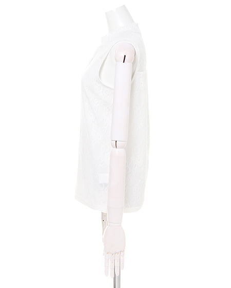 INGNI（イング） レースハイネックノースリ／トップス ｵﾌﾎﾜｲﾄ/A