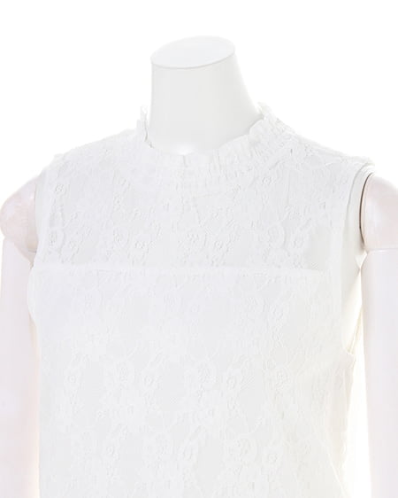 INGNI（イング） レースハイネックノースリ／トップス ｵﾌﾎﾜｲﾄ/A