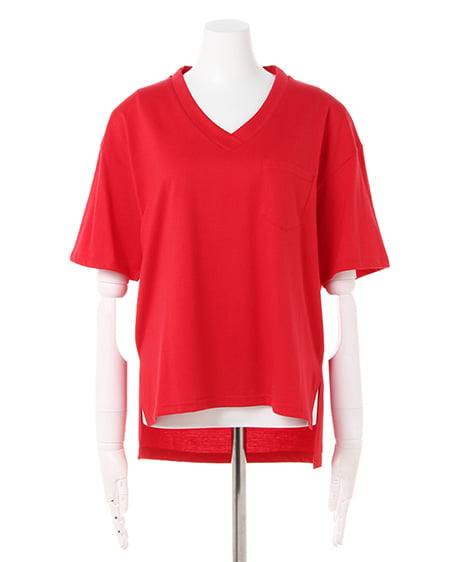 INGNI（イング） ポケット付Tシャツ ｱｶ