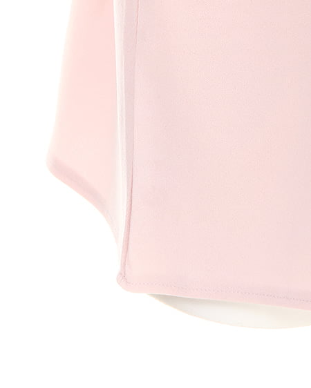 INGNI（イング） 梨地ポンチ袖割れリボン8分袖 ﾋﾟﾝｸ