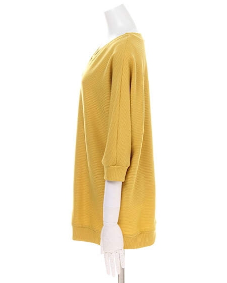 INGNI（イング） カバーリングリブドルマンTOPS7分袖 ｲｴﾛｰ