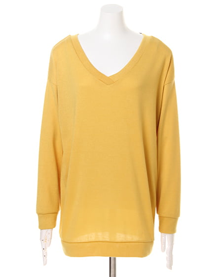 INGNI（イング） バックリボンチュニック長袖 ｲｴﾛｰ