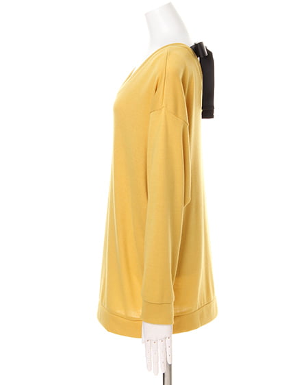 INGNI（イング） バックリボンチュニック長袖 ｲｴﾛｰ