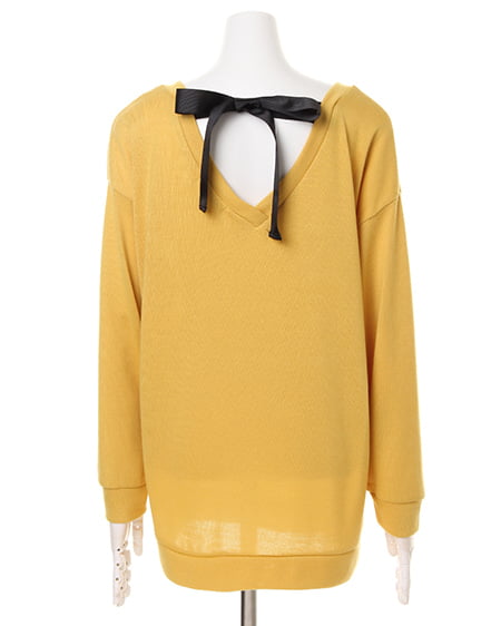 INGNI（イング） バックリボンチュニック長袖 ｲｴﾛｰ